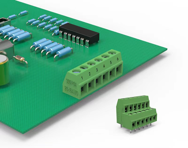 Bloques de terminales tipo tornillo para PCB