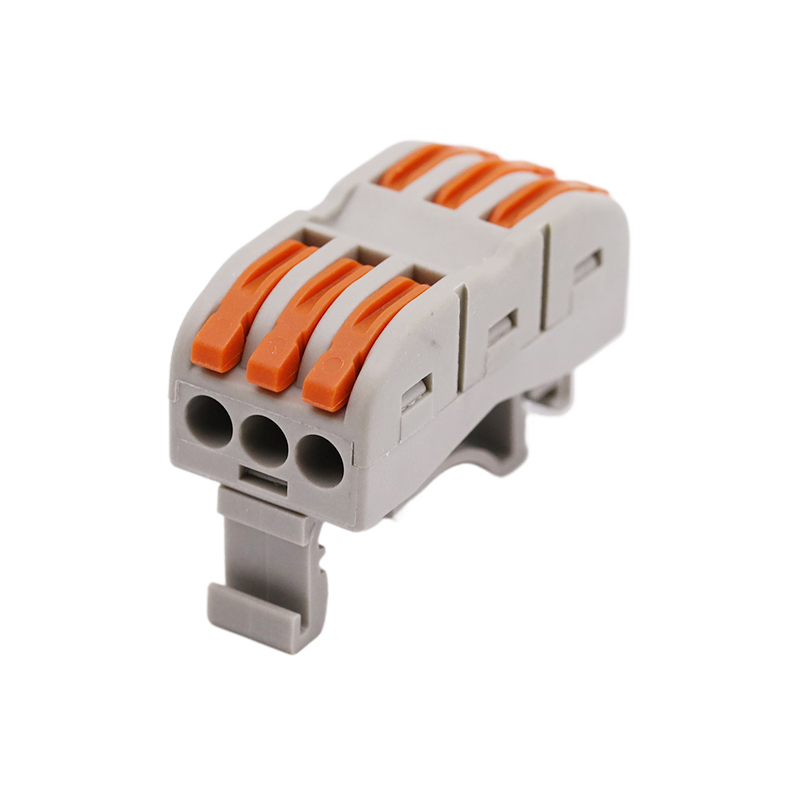 Conector rápido de terminal de carril DIN 3 en 3 polos 32A