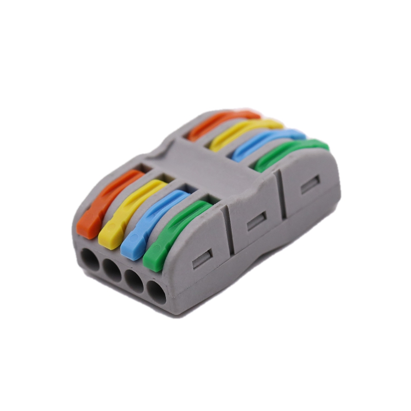 Conector de cable rápido electrónico en línea colorido 5 en 5